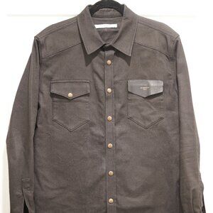 Givenchy Leather Pocket shirt